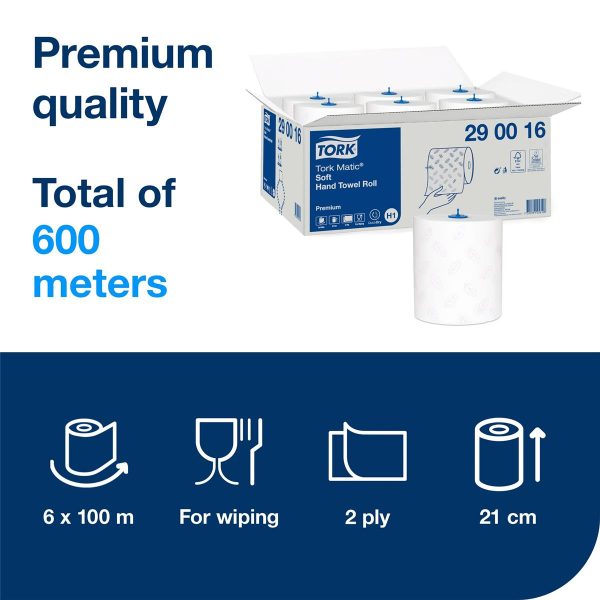 Tork Matic® White Soft Hand Towel Roll Premium - Image 5