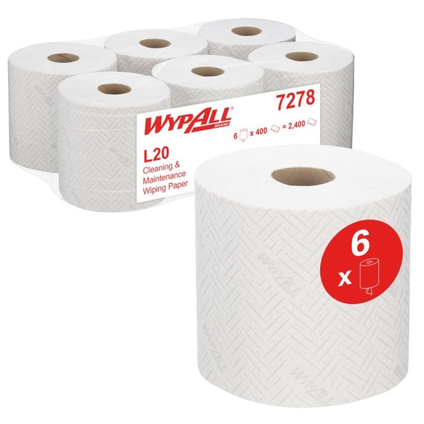 KC WypAll® L20 Centrefeed White Paper 7278
