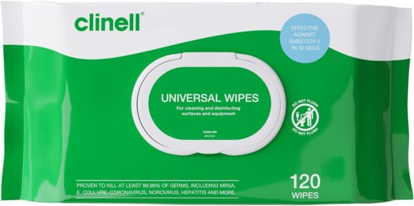 Clinell Universal Disinfectant Wipes x 120