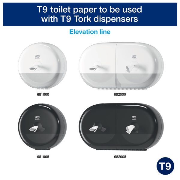 Tork SmartOne White Mini Toilet Roll 2Ply (PK of 12) - Image 3