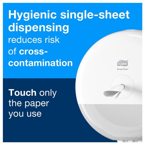 Tork SmartOne White Mini Toilet Roll 2Ply (PK of 12) - Image 4