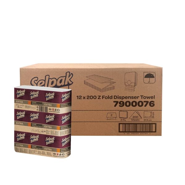 Selpak Professional Extra Z-Fold White Hand-Towels