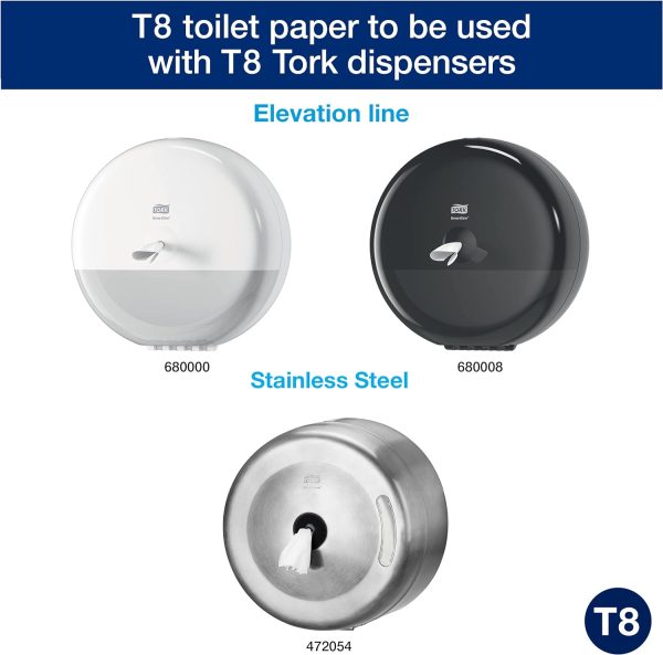 Tork Smartone Toilet Roll 2 Ply White T8 - Image 4