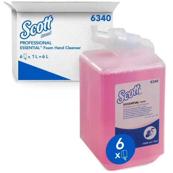 Scott 6340 Luxury Pink Foam Soap 6 x 1lt