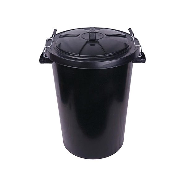 black outdoor bin