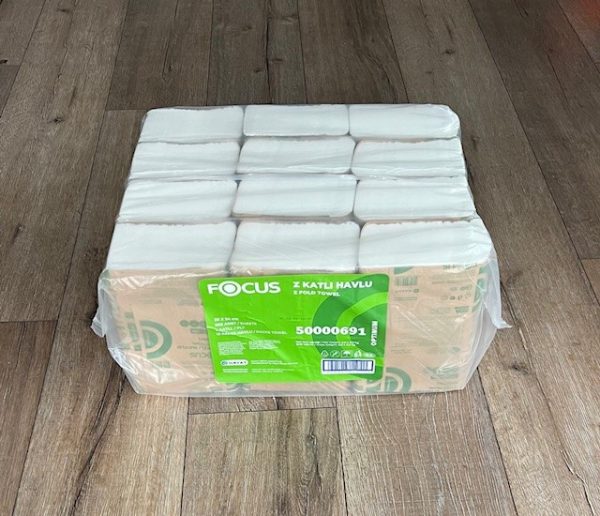 Focus Optimum 2ply White Handtowels - Image 3