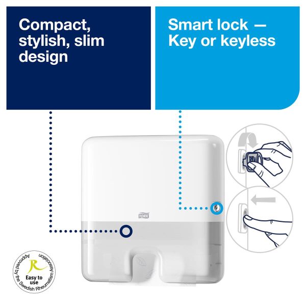 Tork Xpress® Multifold Mini H'Towel Dispenser, H2 Refill - Image 3