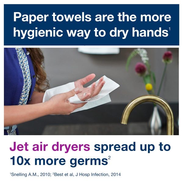 Tork Xpress H2 Blue 1-Ply Multifold Hand Towels - 471069 - Image 3