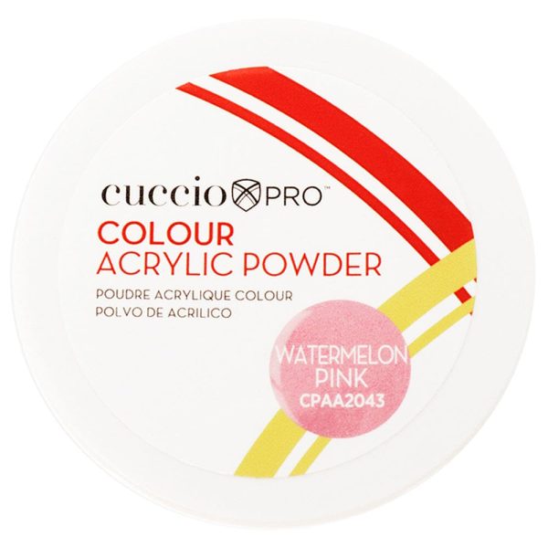 Cuccio Pro - Color Acrylic Powder - Watermelon Pink 45g -1.6oz - Image 2