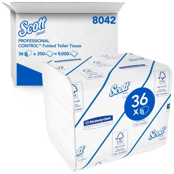 KC Scott® Folded Toilet Tissue 8042