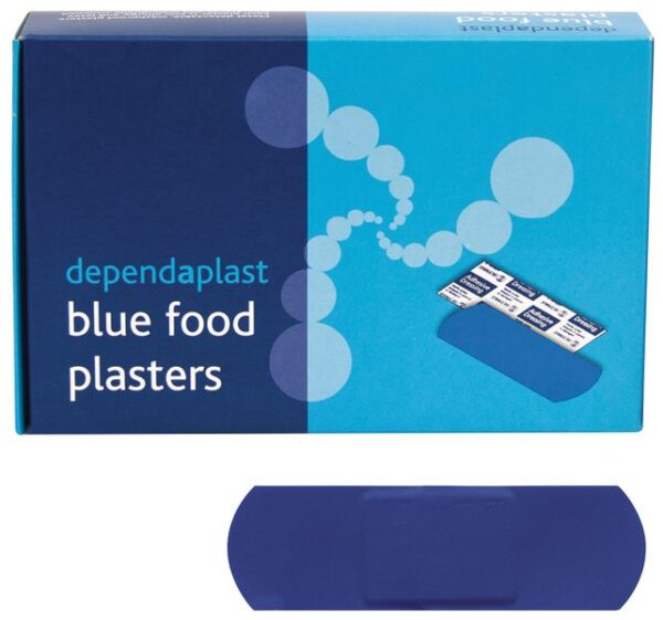 Dependaplast Blue Plasters 7.5 x 2.5cm